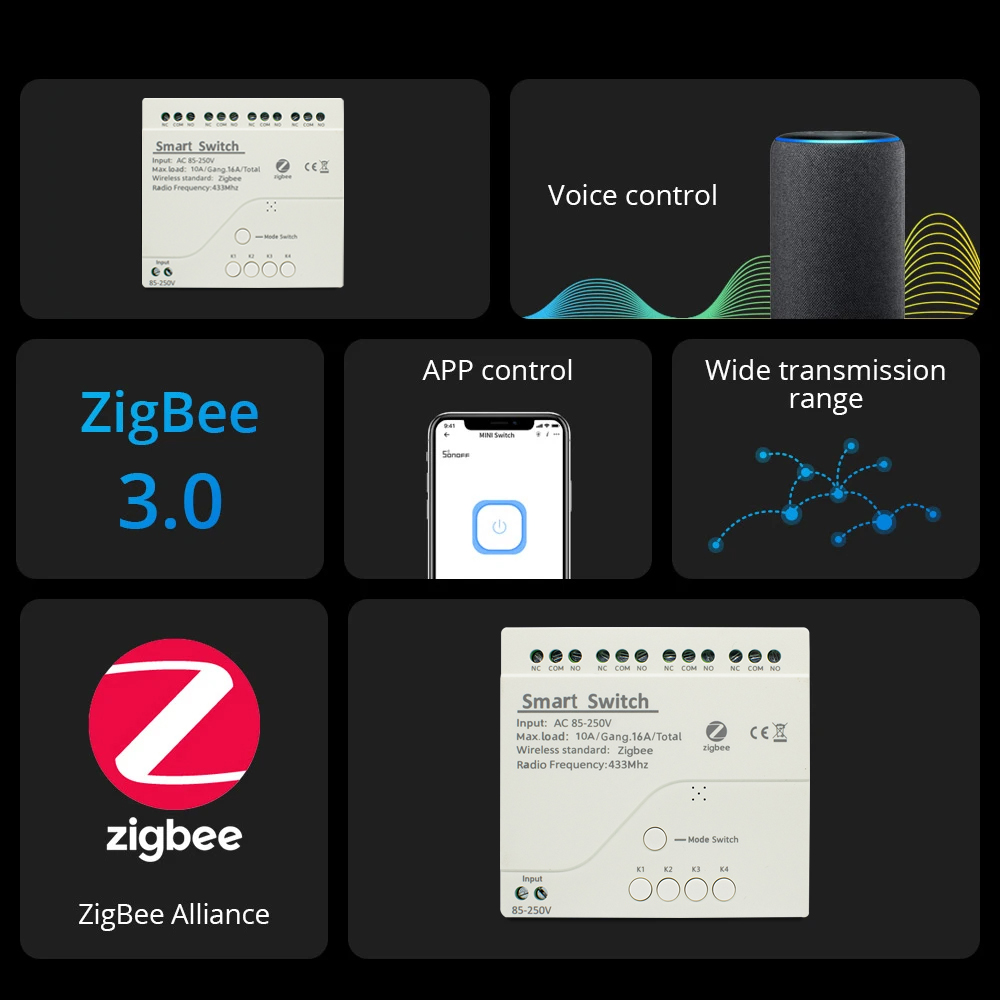 Módulo de relé ZigBee de 1 can - 433Mhz Receiver Module reseña y precio