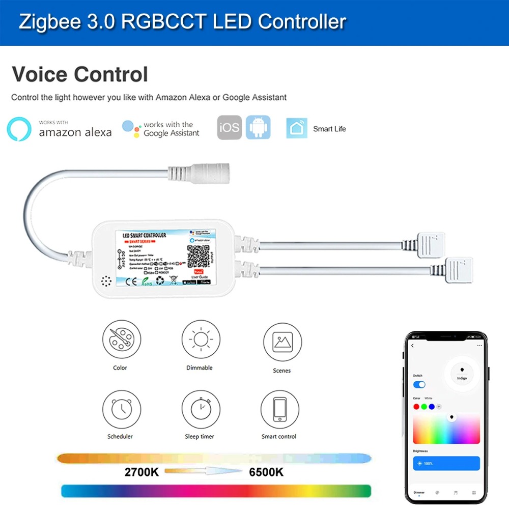 Tira de Luces LED RGB FCOB Tuy - Zigbee Coordinator Stick reseña y precio